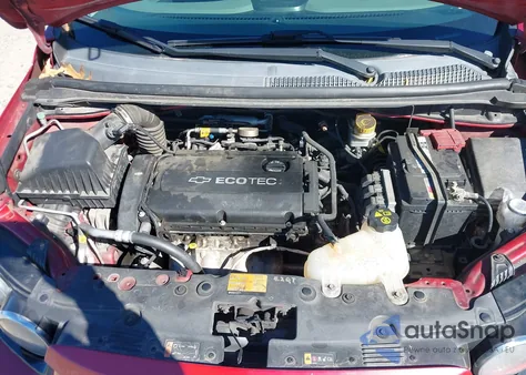 2014 Chevrolet Sonic Lt Auto из США, поврежденный, VIN 1G1JC5SH1E4145813